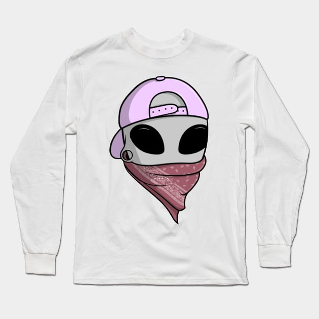 Gangsta alien Long Sleeve T-Shirt by GRADA